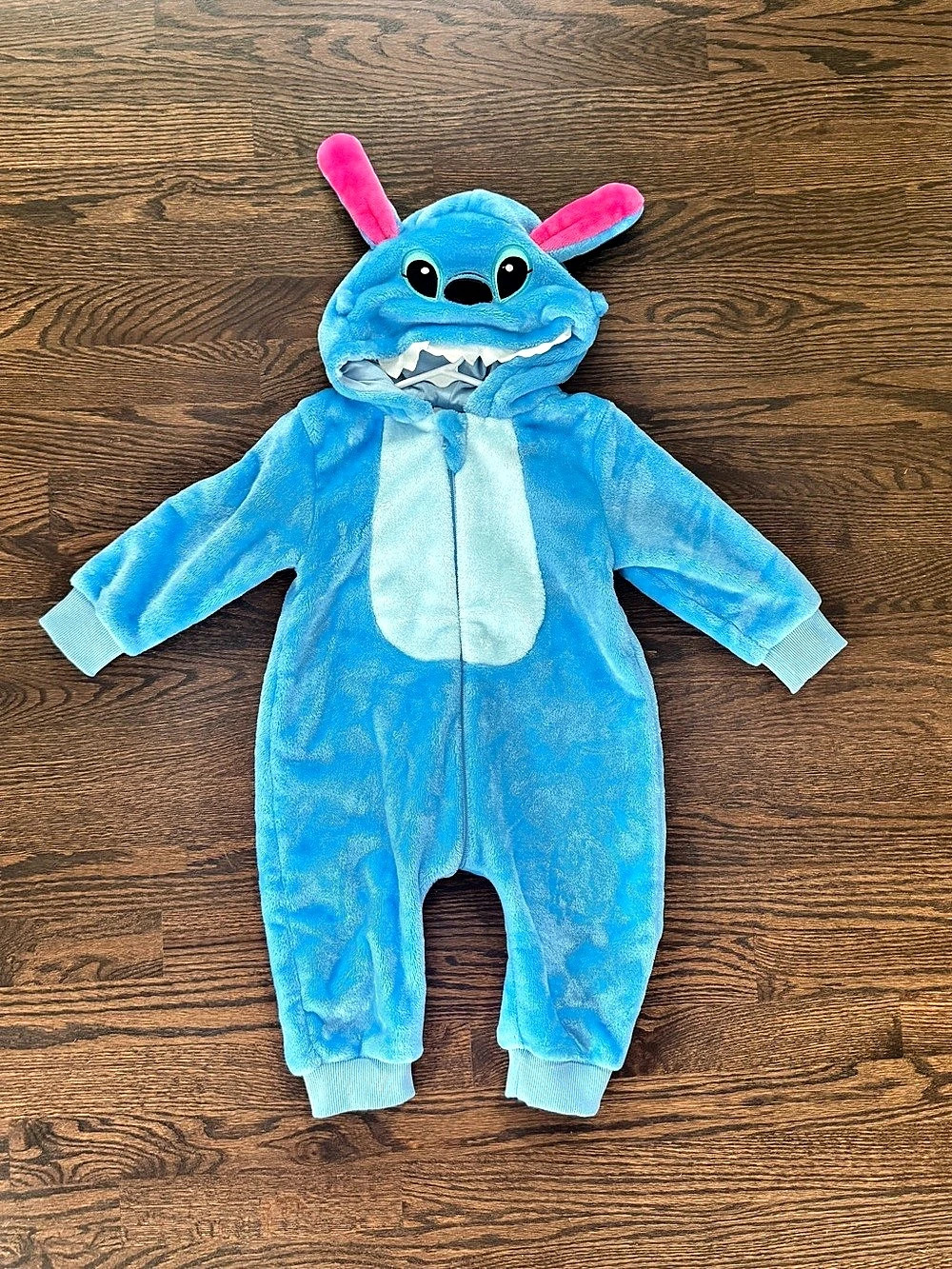 Disney Stitch Toddler Costume Jumpsuit Blue & Pink Baby 90 (12-17M)